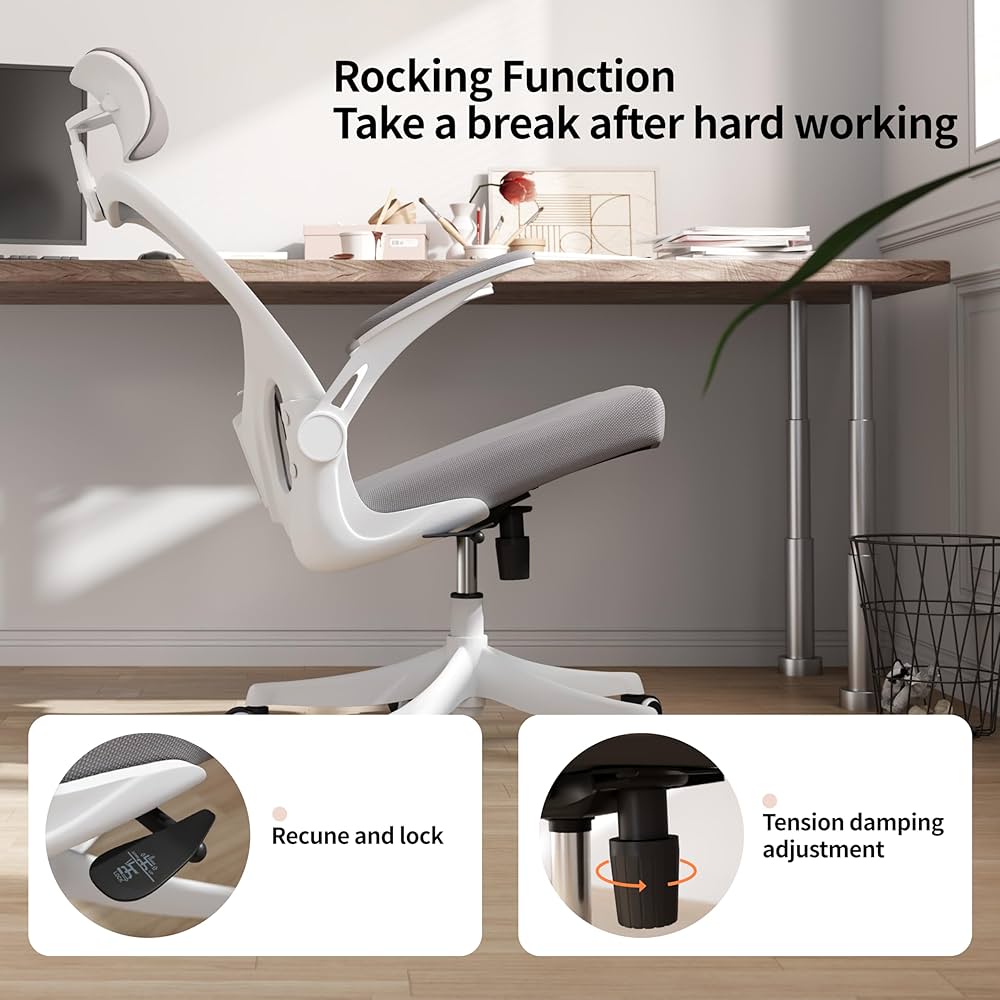 Monhey Office Chair Ergonomic Desk Chair with Lumbar